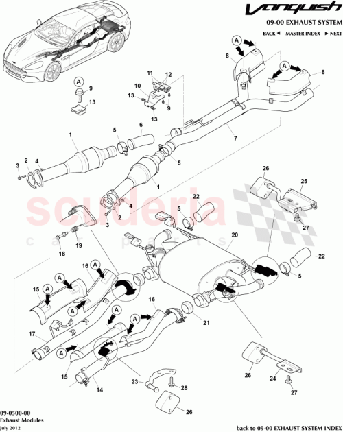 Part Diagram for Aston Martin CD33-5230-BF