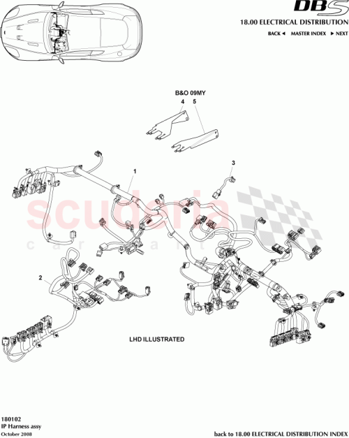 Part Diagram for Aston Martin CG43-14D454-BC