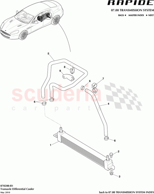 Part Diagram for Aston Martin AD43-7H255-BA