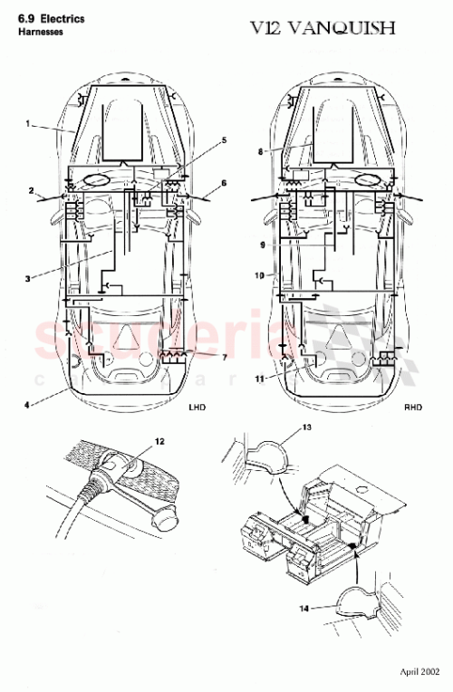 Part Diagram for Aston Martin 1R12-370518-AD