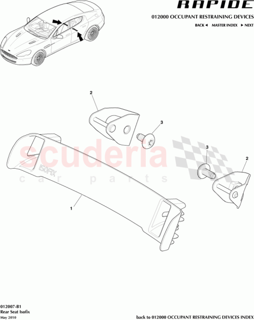 Part Diagram for Aston Martin AD43-613E21-AA