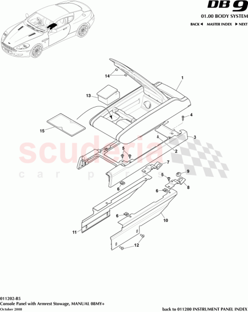 Part Diagram for Aston Martin 9G43-044J16-AAW