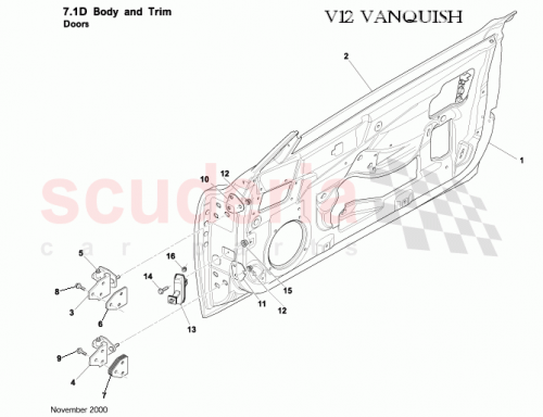 Part Diagram for Aston Martin 1R12650104AG