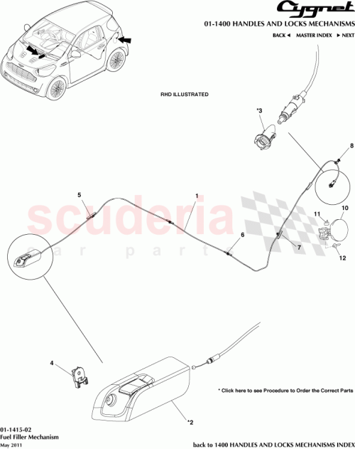 Part Diagram for Aston Martin 77366-52010
