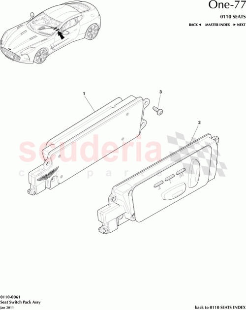 Part Diagram for Aston Martin 12023-14-6322-DA