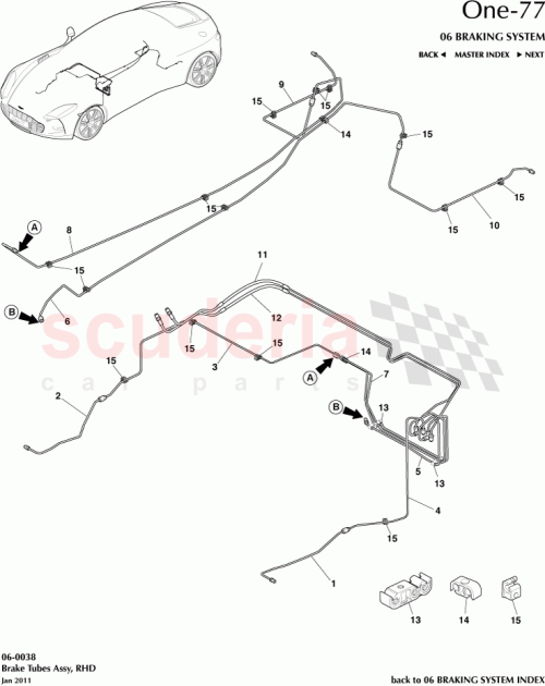 Part Diagram for Aston Martin 12023-03-7042-AA