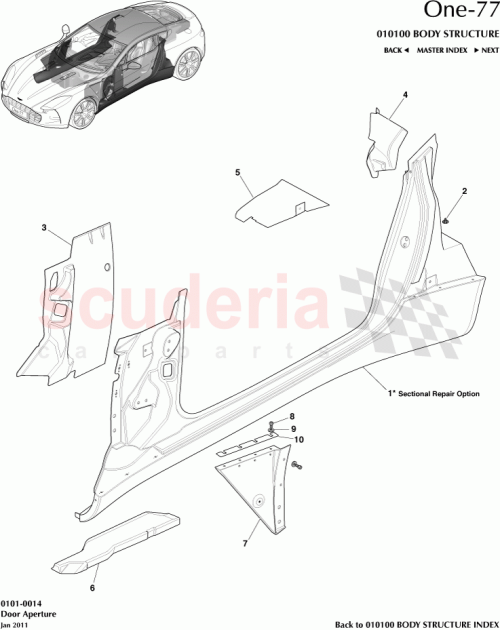 Part Diagram for Aston Martin 12023-05-1126-AE
