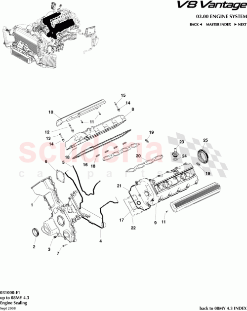 Part Diagram for Aston Martin 6G430310029