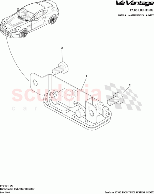 Part Diagram for Aston Martin 6G33-12A522-AB