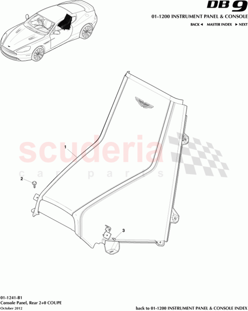 Part Diagram for Aston Martin CG43-045A12-BAW