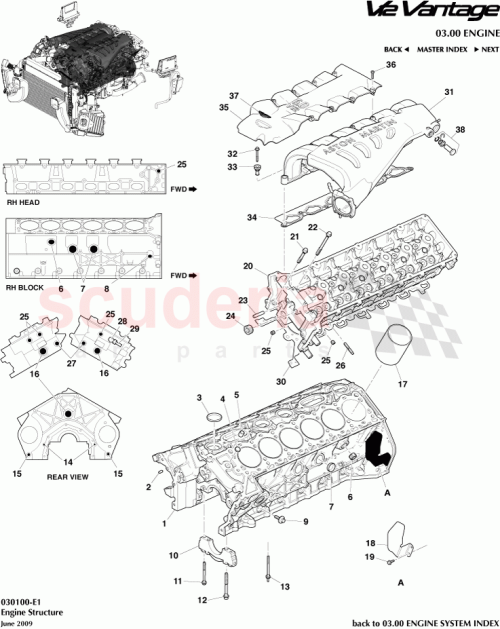 Part Diagram for Aston Martin 707152