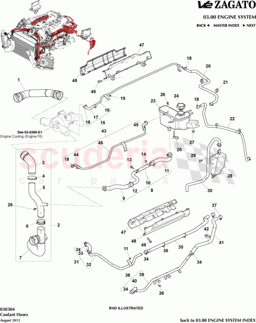 Part Diagram for Aston Martin AD23-8C350-BA