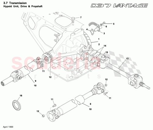 Part Diagram for Aston Martin 27-83420