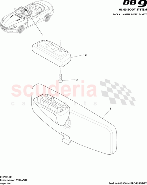 Part Diagram for Aston Martin 700153