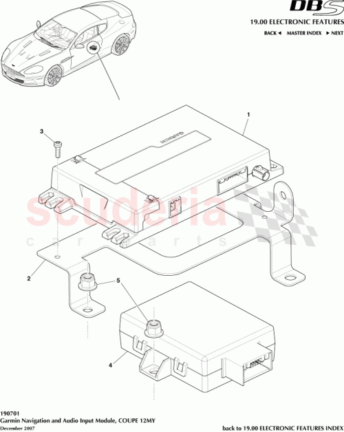 Part Diagram for Aston Martin CG4310E887GB