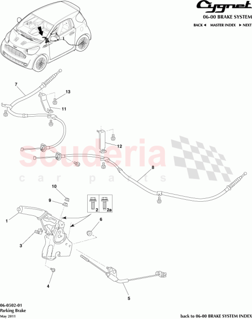 Part Diagram for Aston Martin 46441-12010