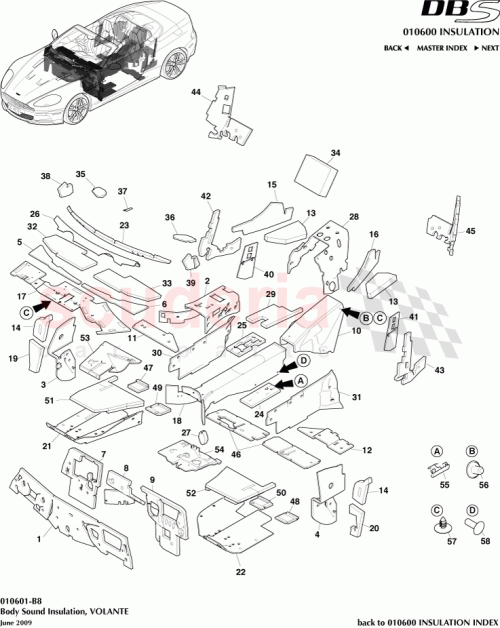 Part Diagram for Aston Martin CG43310A60AA