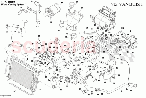 Part Diagram for Aston Martin 3R12-325876-AB
