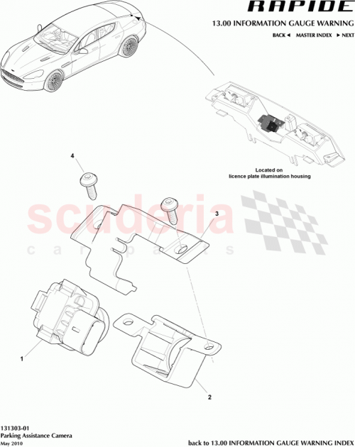 Part Diagram for Aston Martin CD43-19H421-AA