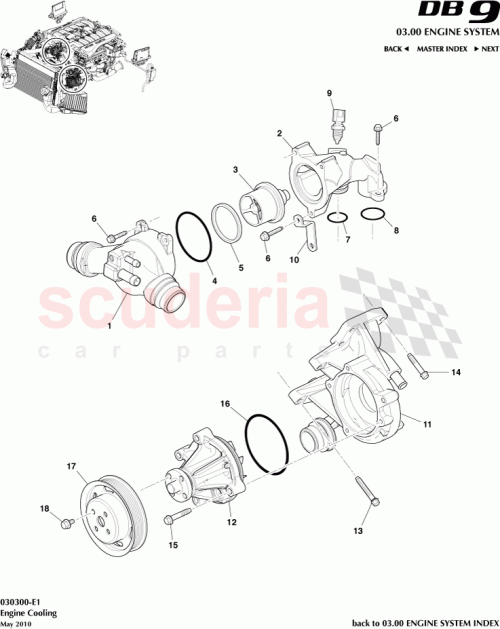 Part Diagram for Aston Martin 7G43-8A588-AA