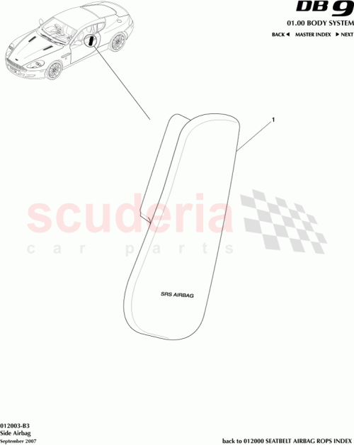 Part Diagram for Aston Martin 4G43-74-10690