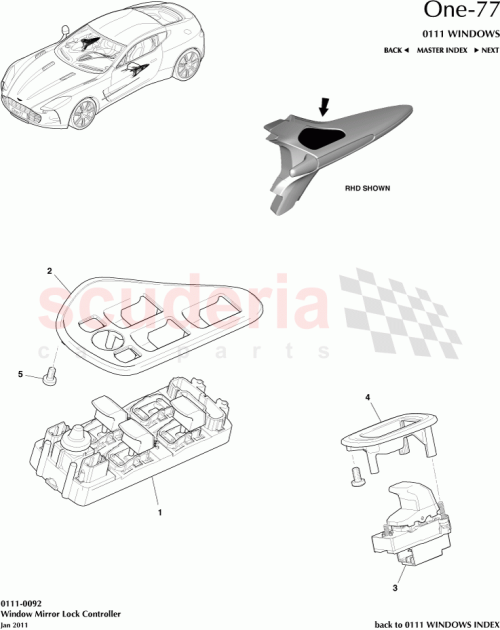 Part Diagram for Aston Martin 12023-14-6483-AE