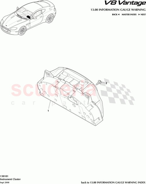 Part Diagram for Aston Martin 91626