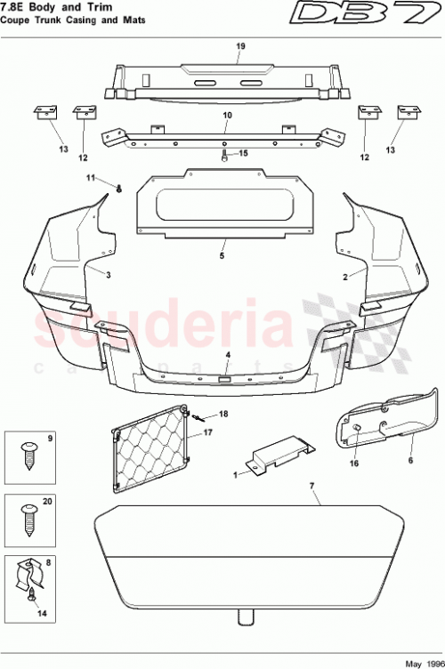 Part Diagram for Aston Martin 83-123841-AA