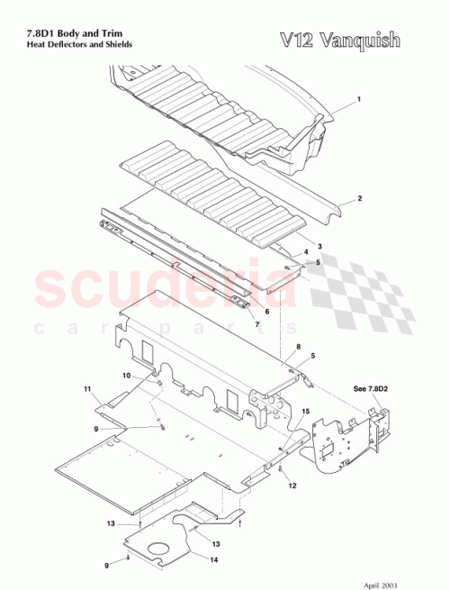 Part Diagram for Aston Martin 699282