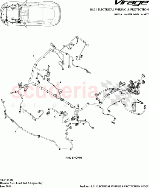 Part Diagram for Aston Martin 8D33-15K877-AA