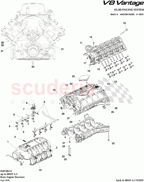 Part Diagram for Aston Martin 6G33-6083-AA