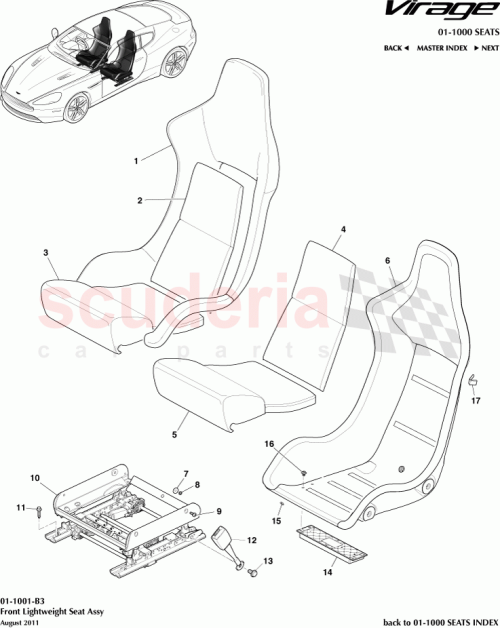 Part Diagram for Aston Martin CG43-600C14-AA