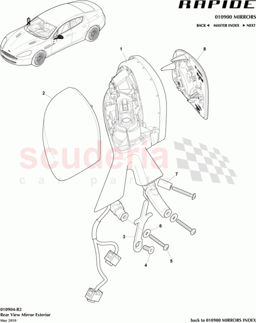 Part Diagram for Aston Martin AD43-17682-AF
