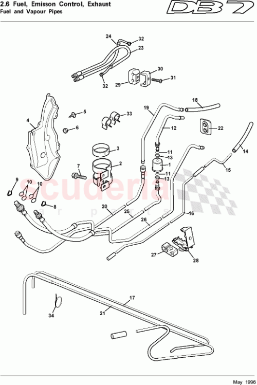 Part Diagram for Aston Martin 697329