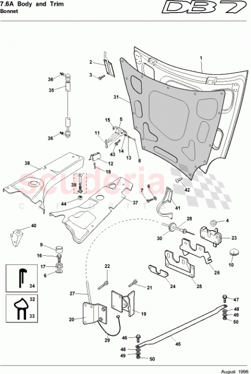 Part Diagram for Aston Martin 64-80766
