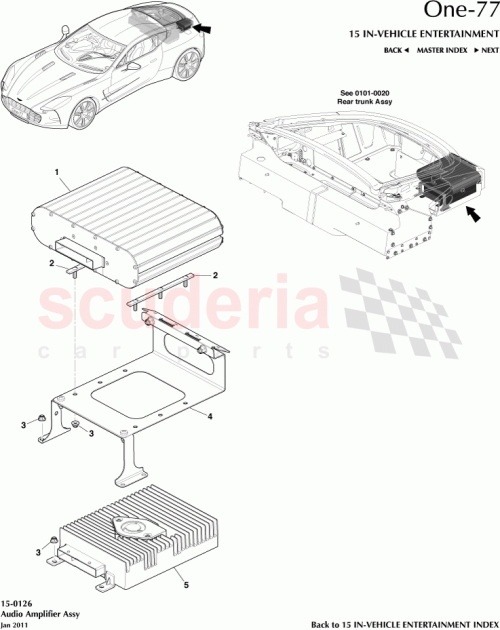 Part Diagram for Aston Martin AY93-18C808-AA