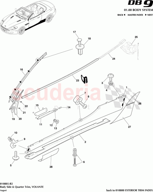 Part Diagram for Aston Martin 4G43-C02564-AC
