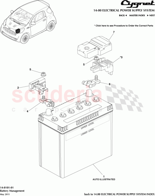 Part Diagram for Aston Martin 94151-80801