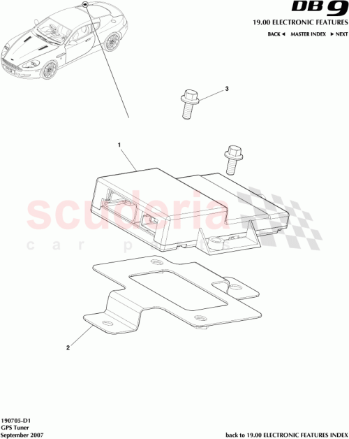 Part Diagram for Aston Martin 4G43-10E887-BD