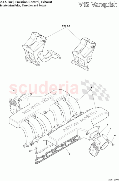 Part Diagram for Aston Martin 5R13-9424-AA