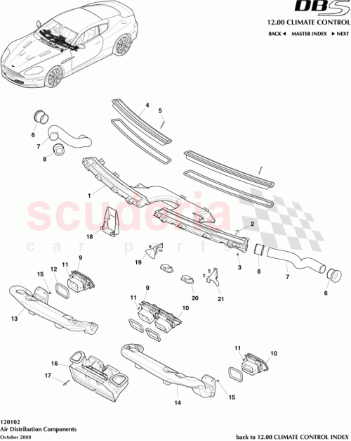 Part Diagram for Aston Martin 6G33-C608313-AA