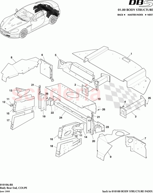Part Diagram for Aston Martin PO6G335A356AB