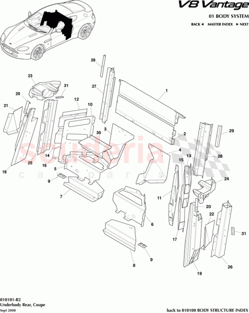 Part Diagram for Aston Martin AG33-24313-AA