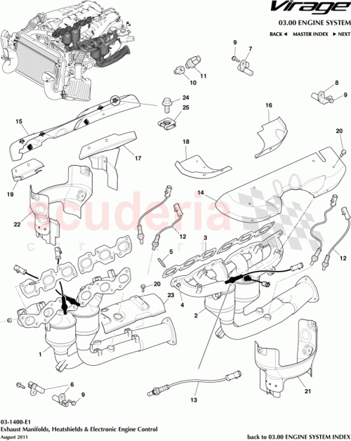 Part Diagram for Aston Martin BG439N454AA