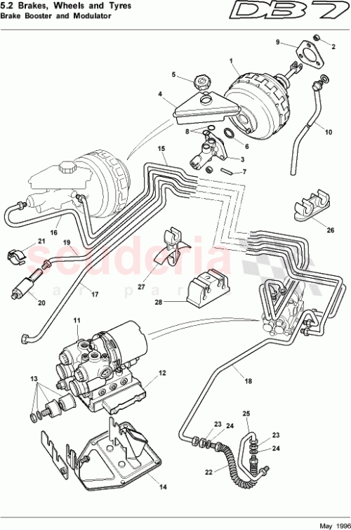 Part Diagram for Aston Martin 33-84095