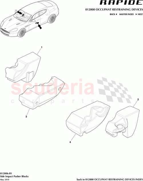 Part Diagram for Aston Martin AD43237B61AA