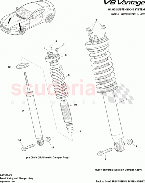 Part Diagram for Aston Martin BG33-18B036-BC