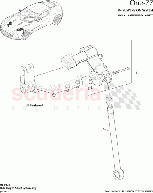 Part Diagram for Aston Martin AY93-11-10095