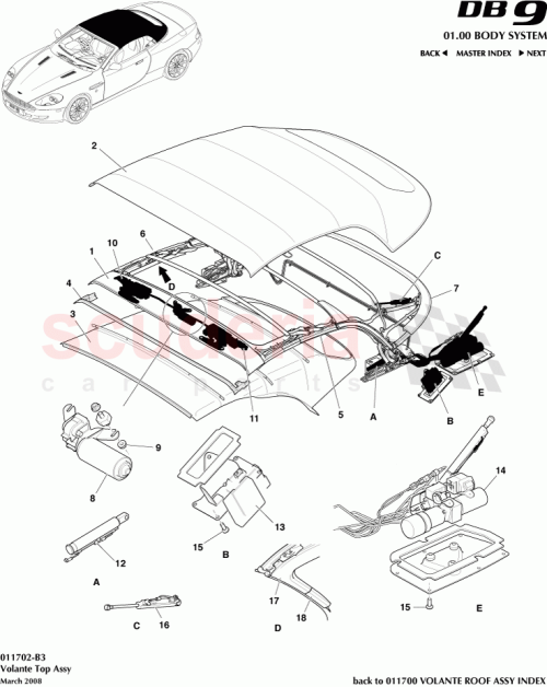 Part Diagram for Aston Martin 4G43-1013271-AA-PK