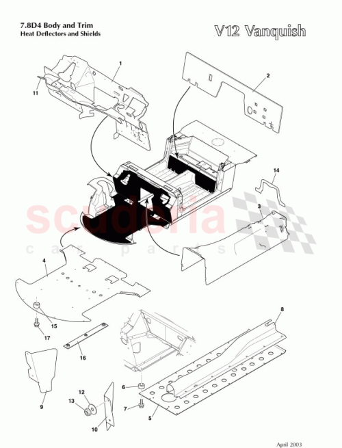 Part Diagram for Aston Martin 1R12-162658-AA